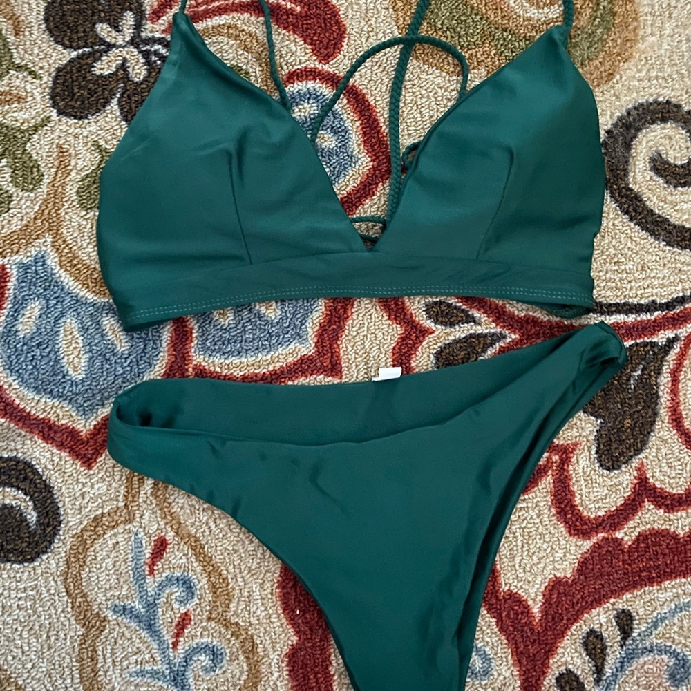 ✨hunter green bathing suit 🌱